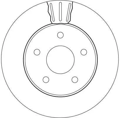 Handler.Part Brake disc TRW DF4170 2