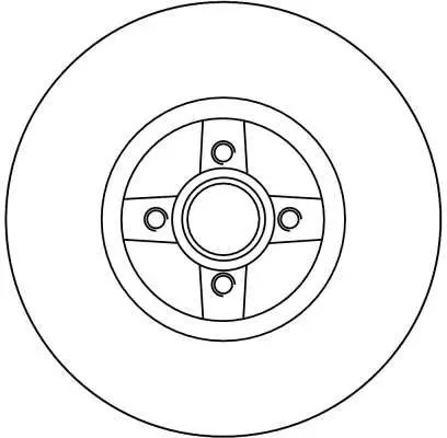 Handler.Part Brake disc TRW DF4272 2