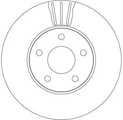 Handler.Part Brake disc TRW DF4314 2