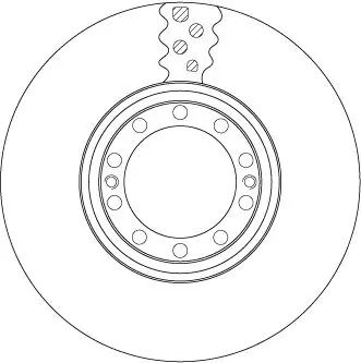 Handler.Part Brake disc TRW DF5076S 2