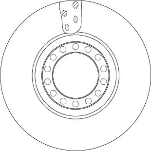 Handler.Part Brake disc TRW DF5077S 2