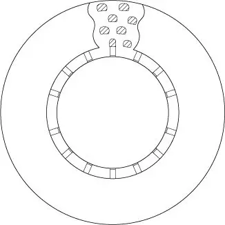 Handler.Part Brake disc TRW DF5085S 2