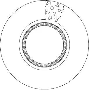 Handler.Part Brake disc TRW DF5088S 1