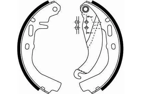 Handler.Part Brake shoe set TRW GS6186 2