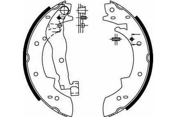 Handler.Part Brake shoe set TRW GS6190 2