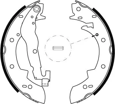 Handler.Part Brake shoe set TRW GS6237 2