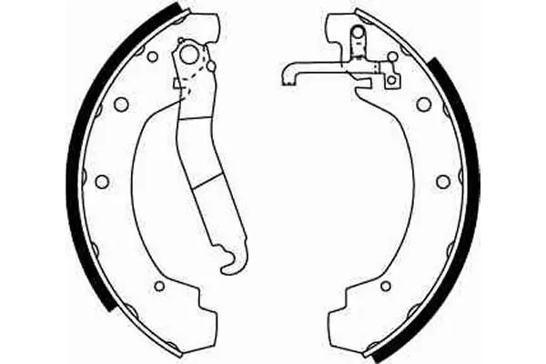 Handler.Part Brake shoe set TRW GS8151 2