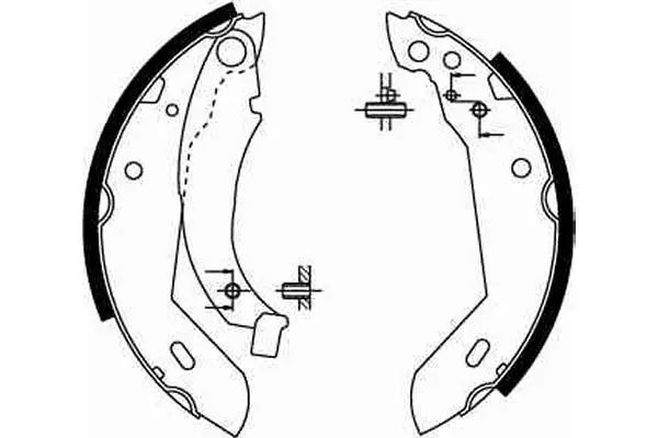 Handler.Part Brake shoe set TRW GS8158 2