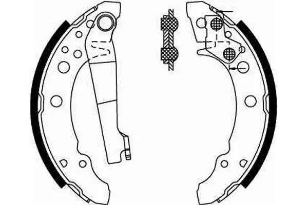 Handler.Part Brake shoe set TRW GS8166 2