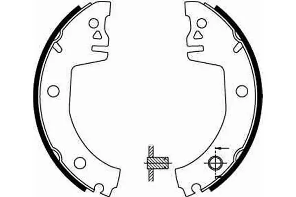 Handler.Part Brake shoe set TRW GS8300 2