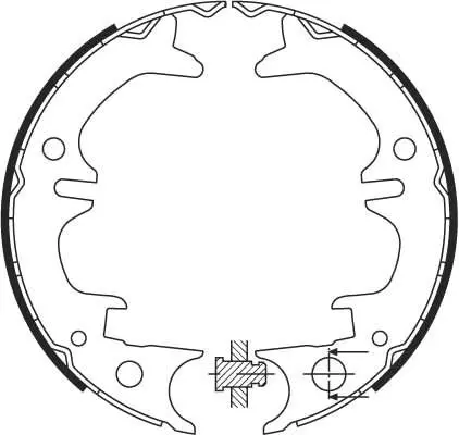 Handler.Part Brake shoe set, parking brake TRW GS8430 2