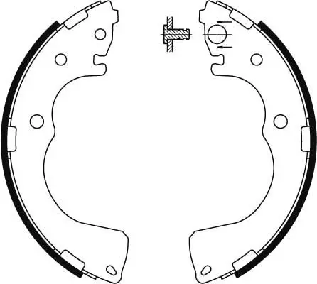 Handler.Part Brake shoe set TRW GS8435 2