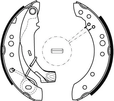 Handler.Part Brake shoe set TRW GS8467 2