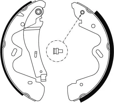 Handler.Part Brake shoe set TRW GS8483 2