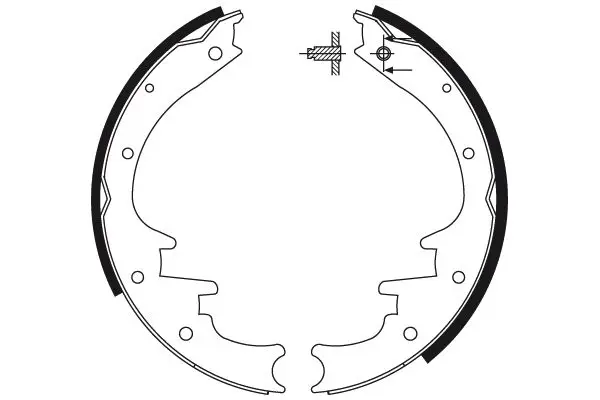 Handler.Part Brake shoe set TRW GS8495 2