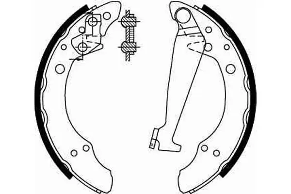 Handler.Part Brake shoe set TRW GS8526 2