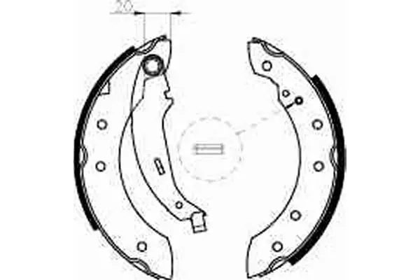 Handler.Part Brake shoe set TRW GS8534 2