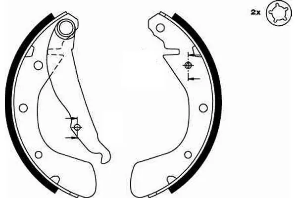 Handler.Part Brake shoe set TRW GS8542 2