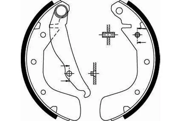 Handler.Part Brake shoe set TRW GS8543 2