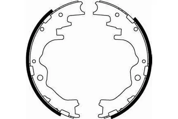 Handler.Part Brake shoe set TRW GS8550 2