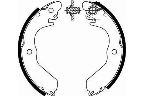 Handler.Part Brake shoe set TRW GS8553 2