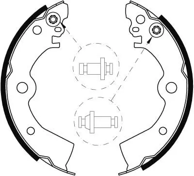 Handler.Part Brake shoe set TRW GS8556 2