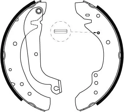 Handler.Part Brake shoe set TRW GS8565 2