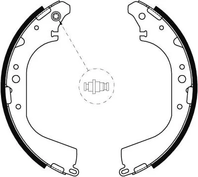 Handler.Part Brake shoe set TRW GS8592 2