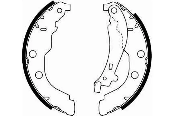 Handler.Part Brake shoe set TRW GS8617 2