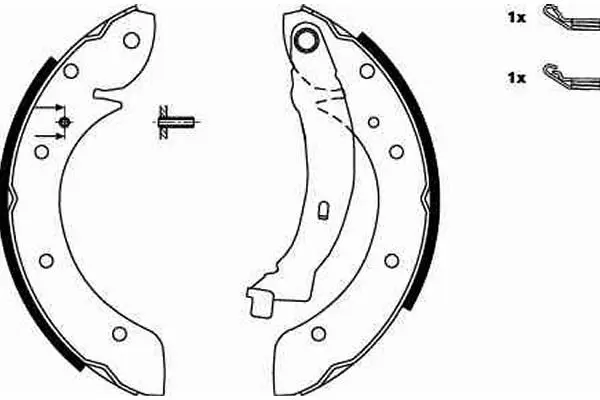 Handler.Part Brake shoe set TRW GS8620 2