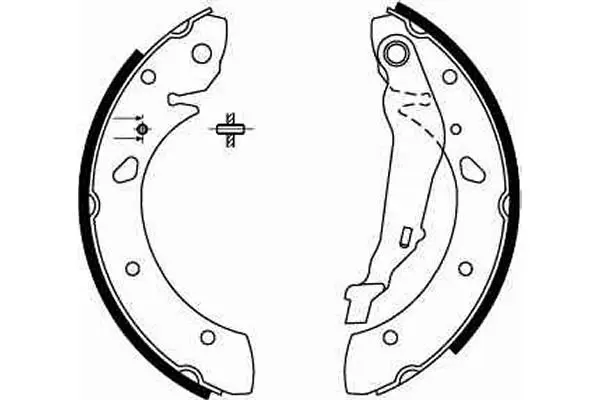 Handler.Part Brake shoe set TRW GS8632 2