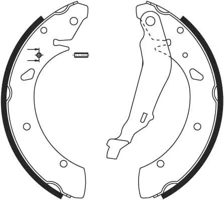 Handler.Part Brake shoe set TRW GS8640 2