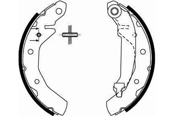 Handler.Part Brake shoe set TRW GS8645 2