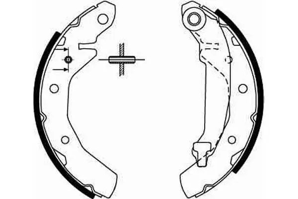 Handler.Part Brake shoe set TRW GS8646 2