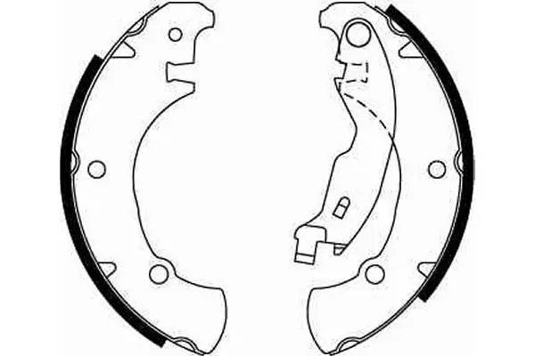 Handler.Part Brake shoe set TRW GS8654 2