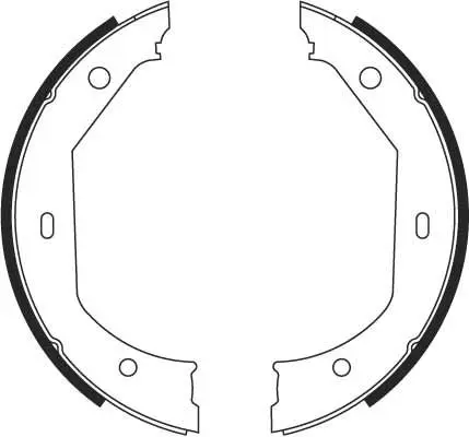 Handler.Part Brake shoe set, parking brake TRW GS8656 2