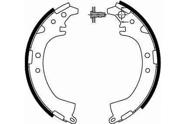 Handler.Part Brake shoe set TRW GS8672 2