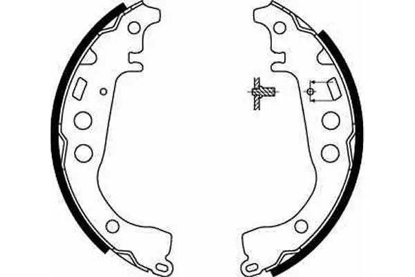 Handler.Part Brake shoe set TRW GS8673 2