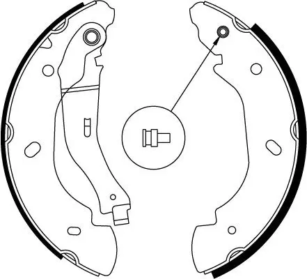 Handler.Part Brake shoe set TRW GS8689 2