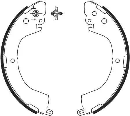 Handler.Part Brake shoe set TRW GS8691 2