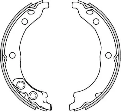 Handler.Part Brake shoe set, parking brake TRW GS8715 2