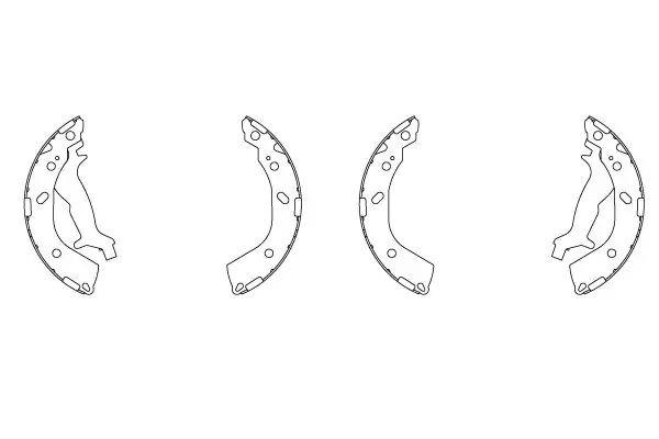 Handler.Part Brake shoe set TRW GS8737 2