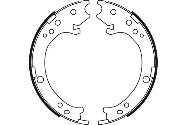 Handler.Part Brake shoe set, parking brake TRW GS8779 2