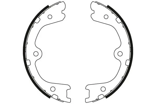 Handler.Part Brake shoe set, parking brake TRW GS8791 2