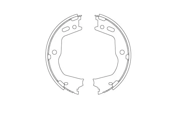 Handler.Part Brake shoe set, parking brake TRW GS8803 1