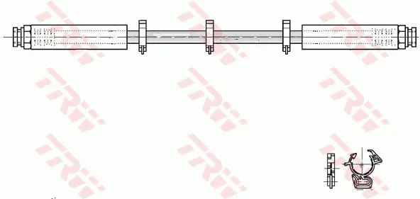 Handler.Part Brake hose TRW PHA299 2