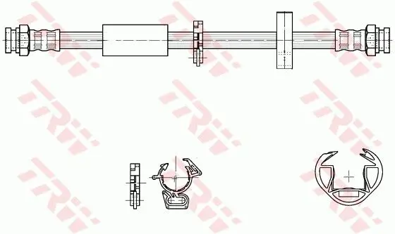 Handler.Part Brake hose TRW PHA317 2