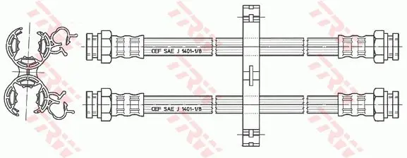 Handler.Part Brake hose TRW PHA357 2