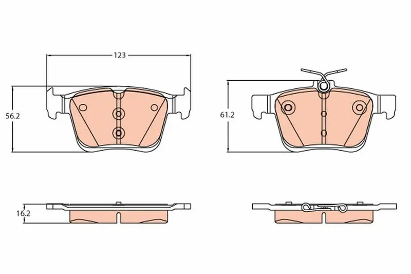 Handler.Part Brake Pad Set, disc brake TRW GDB2179 1