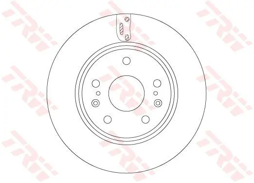 Handler.Part Brake Disc TRW DF6703 1